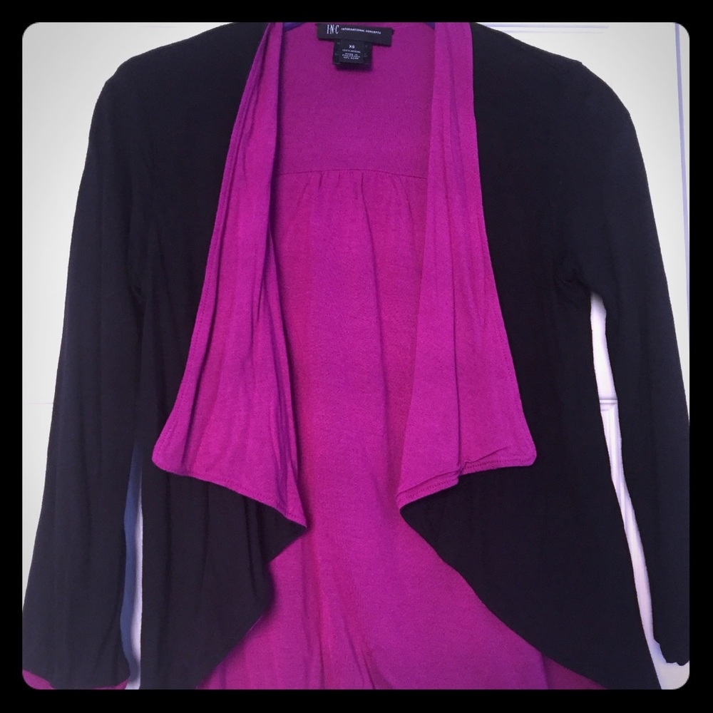 💥INC Reversible Asymmetrical lightweight Jacket EUC